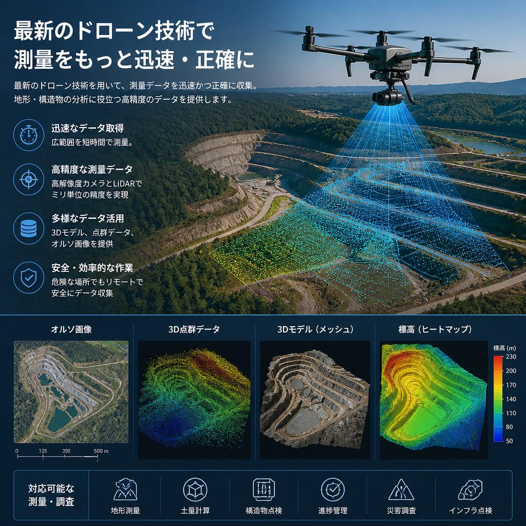 測量技術で正確無比なデータを提供