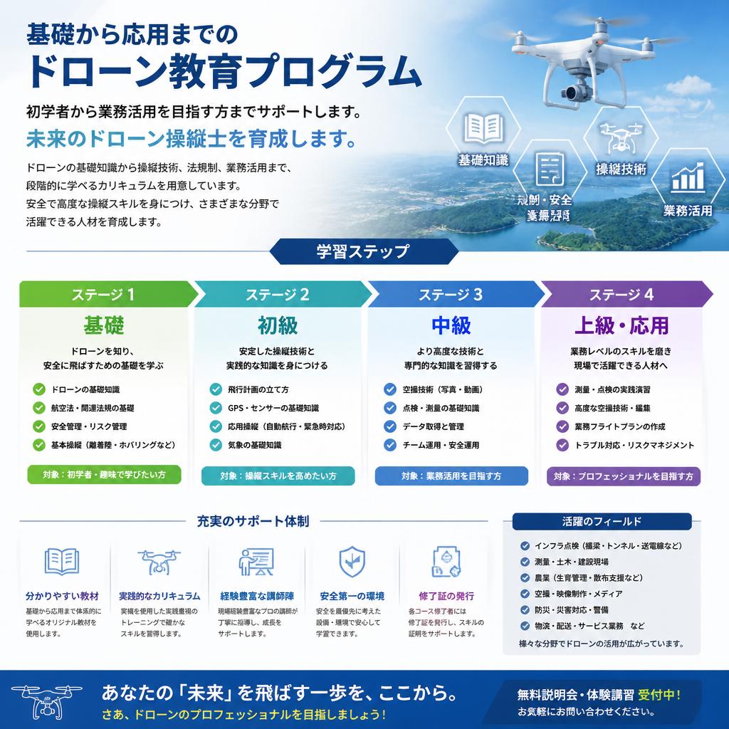 教育プログラムで技術を次世代へ