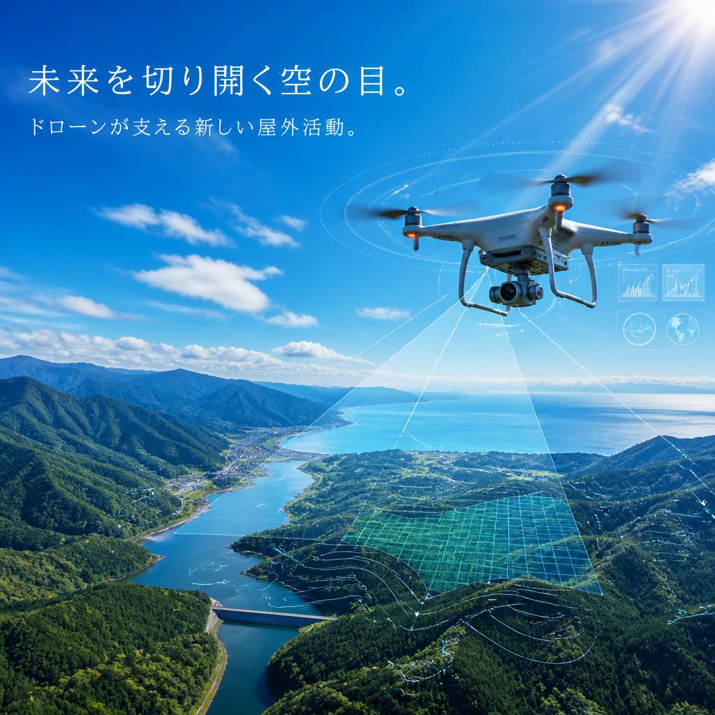 未来を切り開く空の目。ドローンが支える新しい屋外活動。