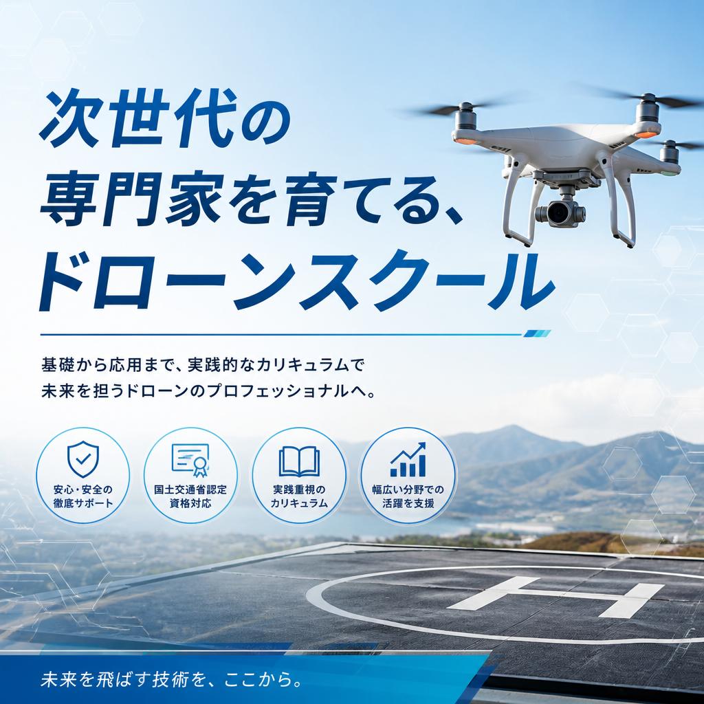 次世代の専門家を育てる、ドローンスクール