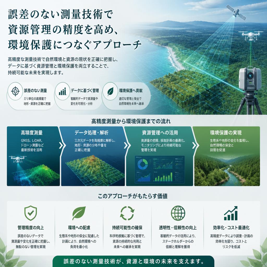 正確な測量で資源管理を