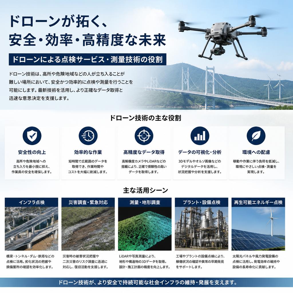 点検サービスと測量の融合