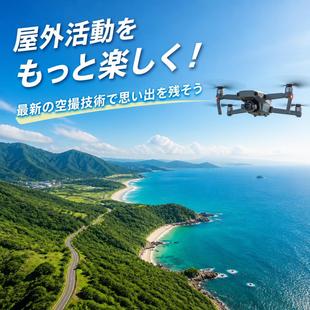 屋外活動をもっと楽しく！最新の空撮技術で思い出を残そう