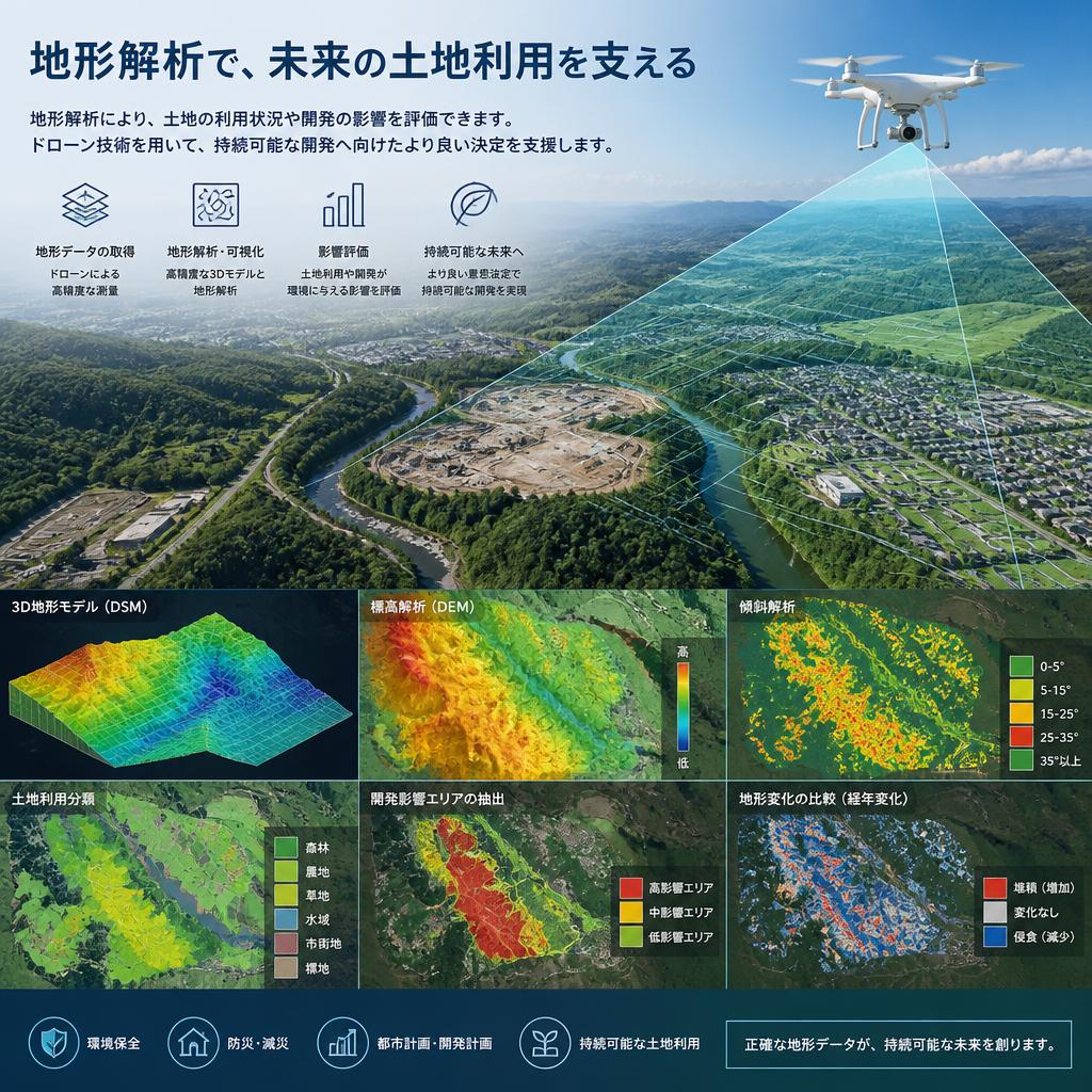 地形解析による持続可能な開発の支援