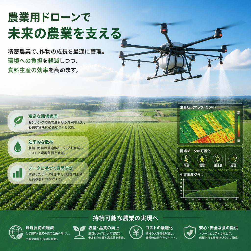 農業用ドローンが拓く未来の農業