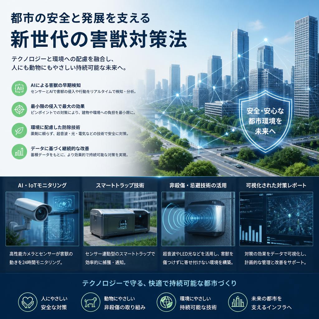 都市の安全と発展を支える新世代の害獣対策法