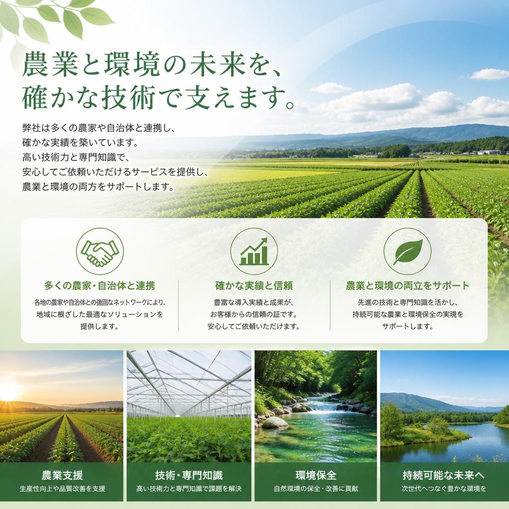 幅広い実績で信頼のサービス