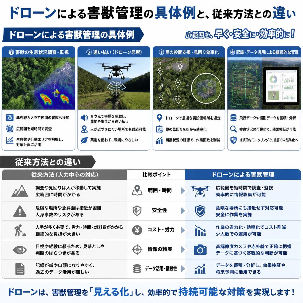 3. 害獣管理を効率的に行うための新技術
