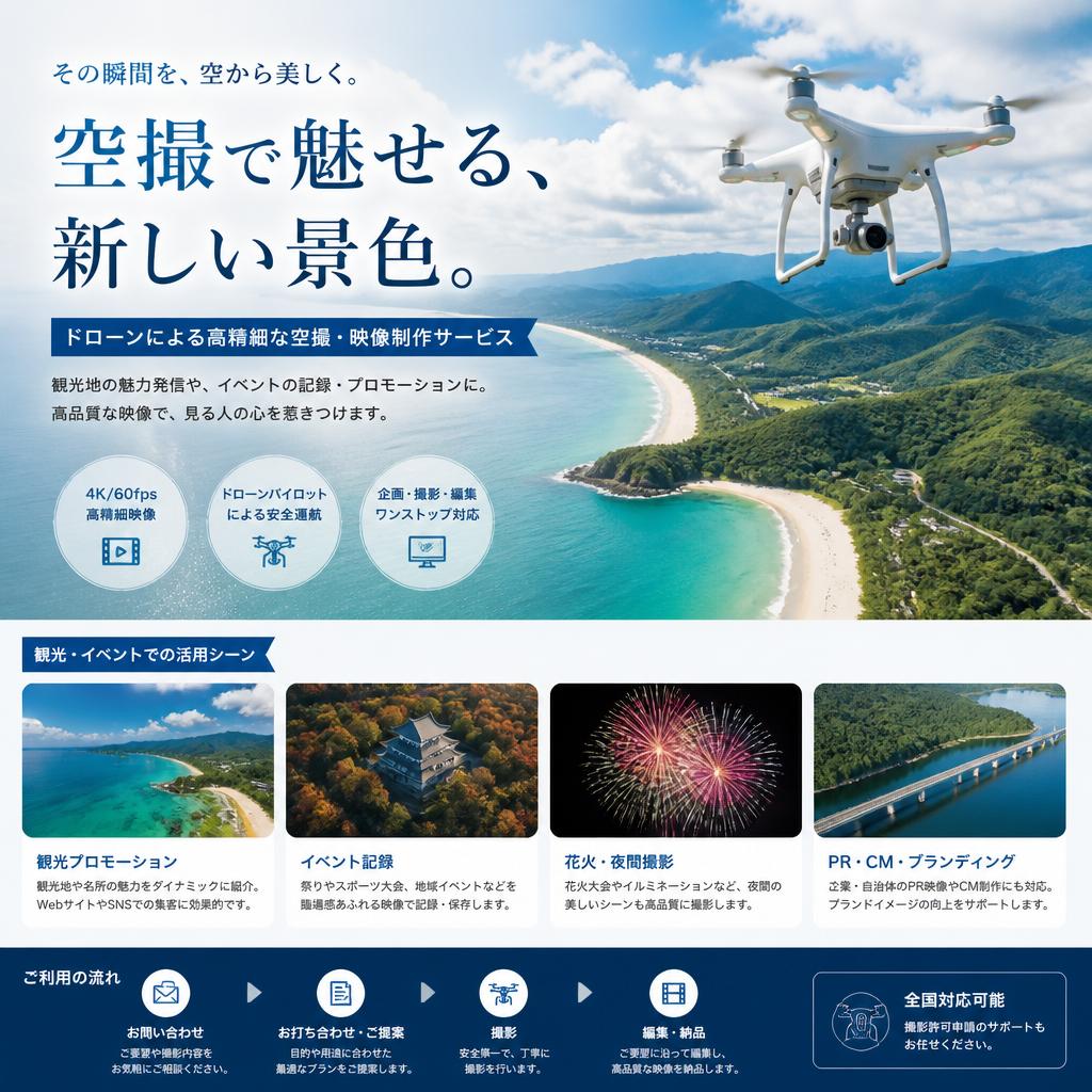4. 空撮サービスで捉える魅力的な風景