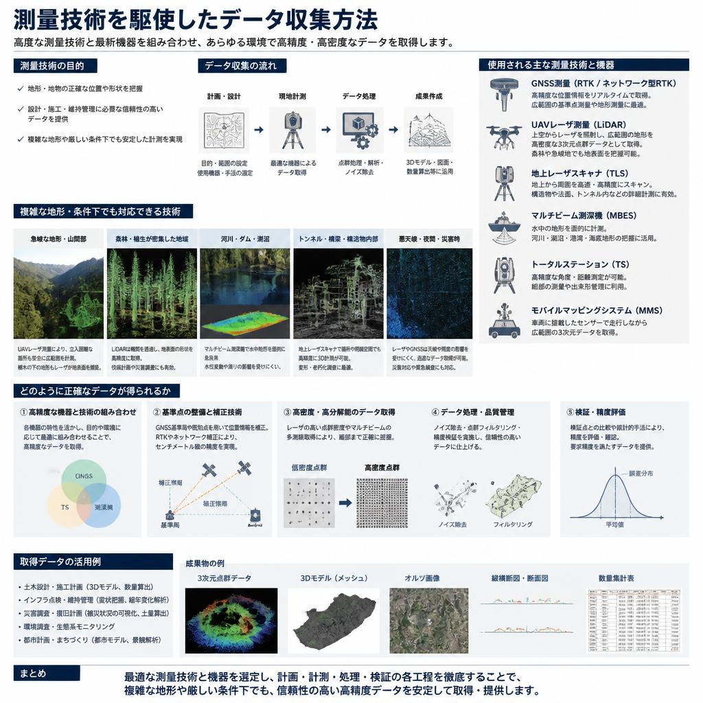 測量技術による正確なデータ収集