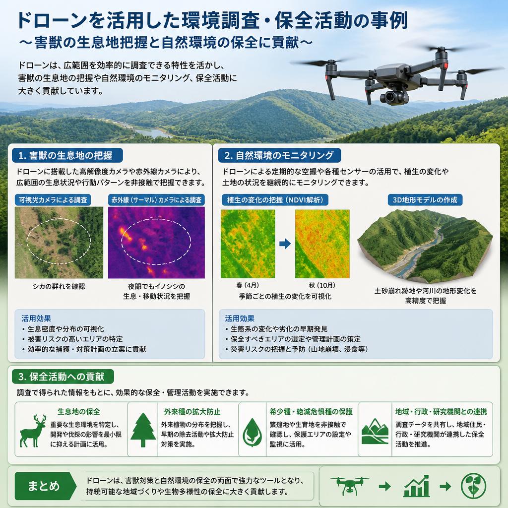 環境調査と保全活動への貢献