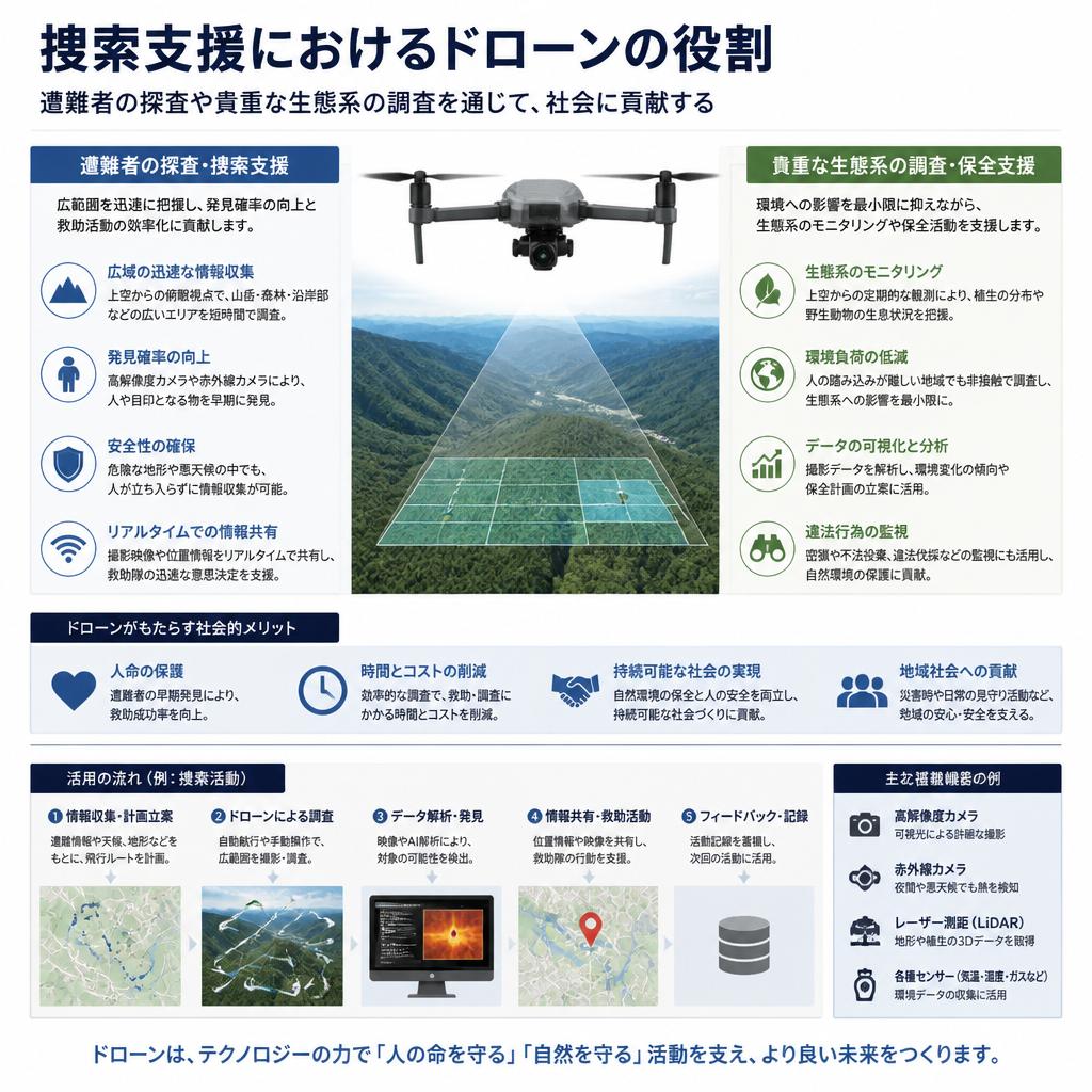 捜索支援での活用による安全性向上