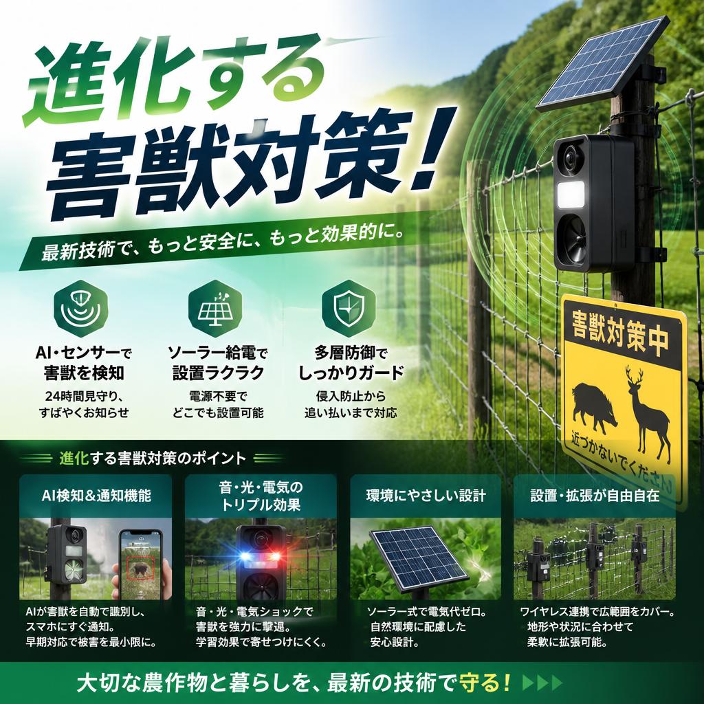 進化する害獣対策！
