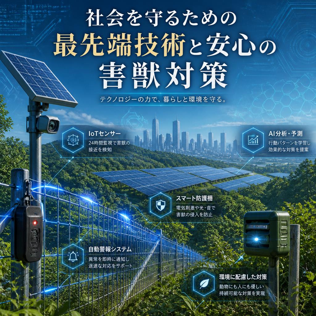 社会を守るための最先端技術と安心の害獣対策