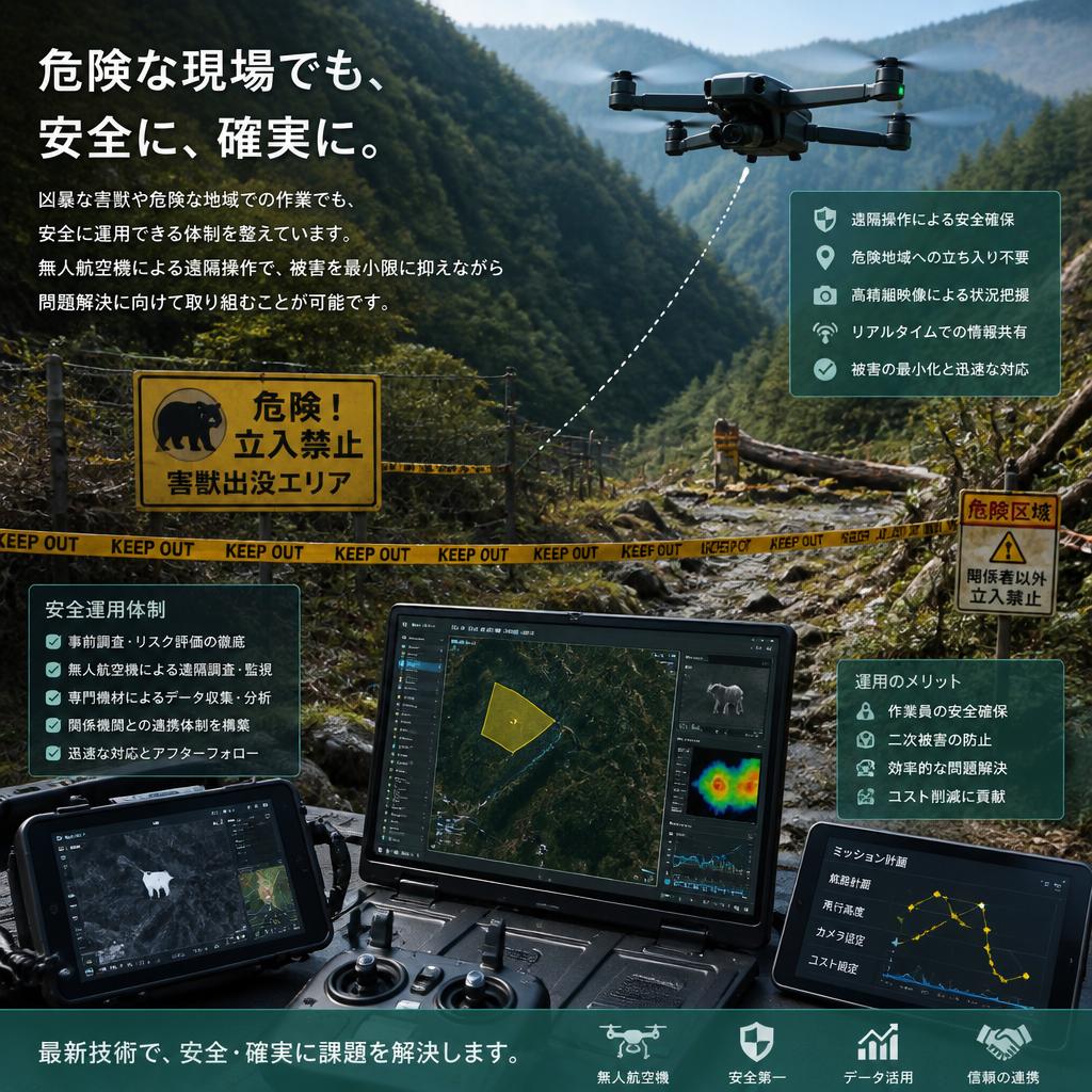 安全性を最優先する屋外作業