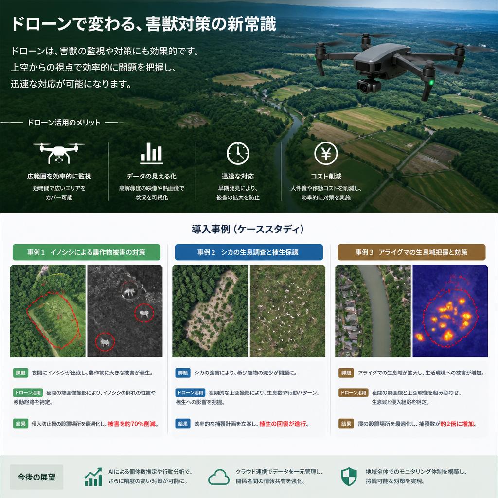 害獣対策におけるドローンの役割
