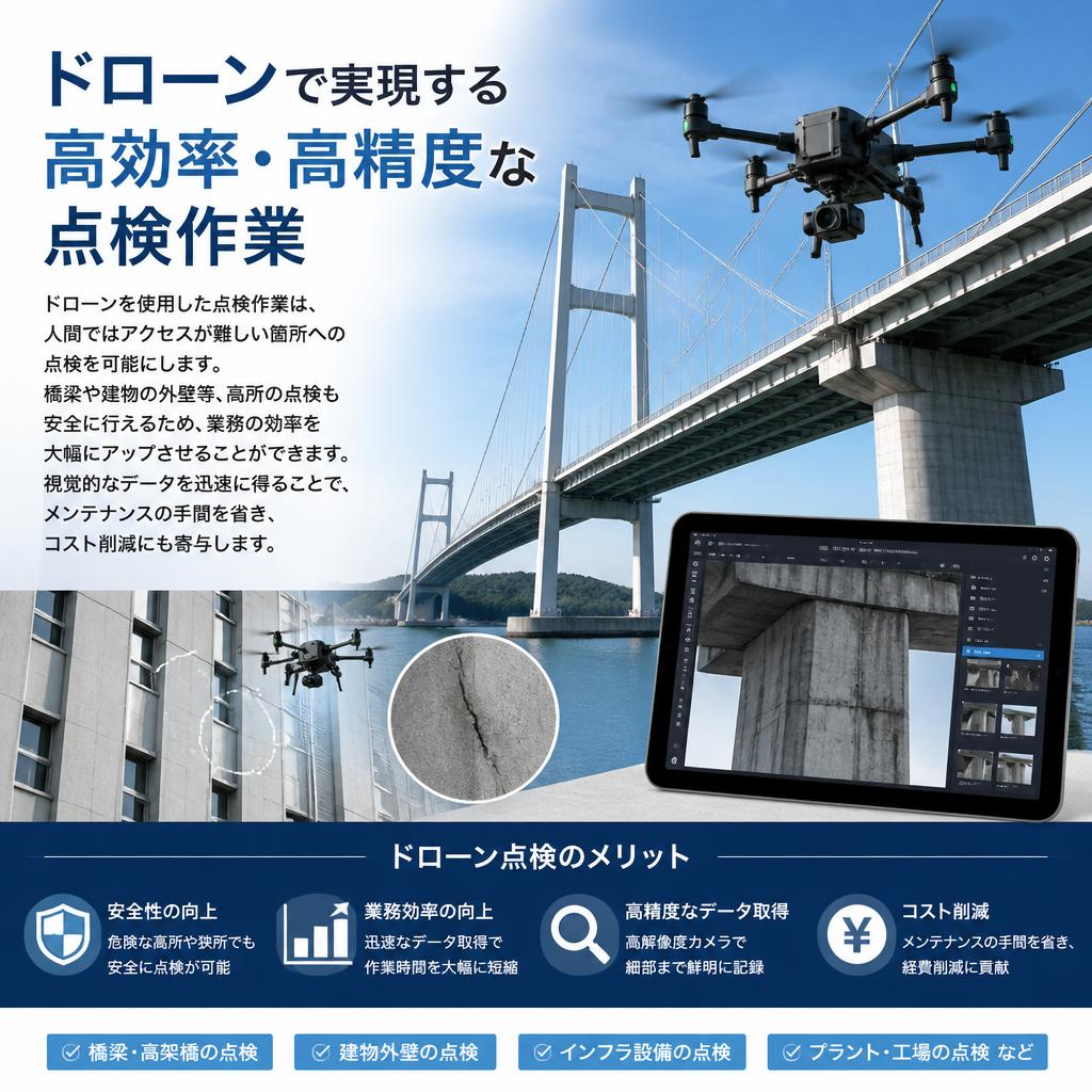 ドローンによる点検のメリット