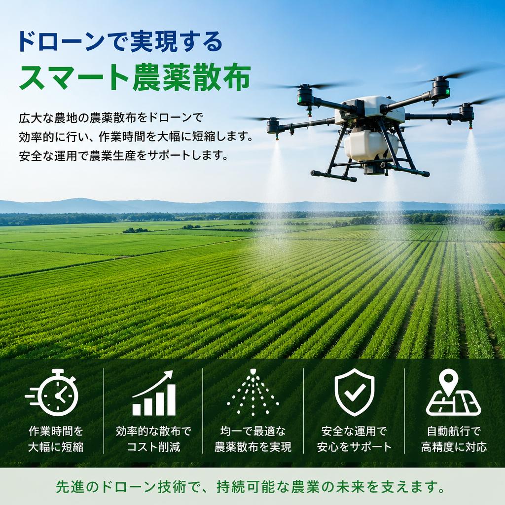 農薬散布の負担を軽減