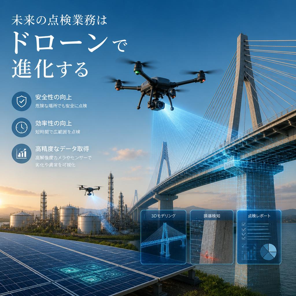 未来の点検業務はドローンで進化する