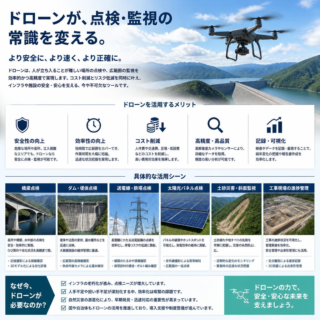 屋外活動に最適なドローンソリューション