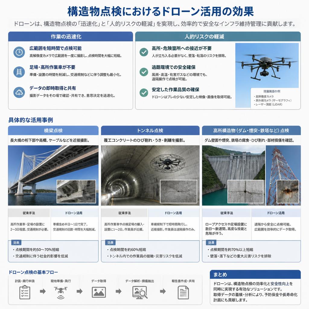 安全・迅速な構造物点検