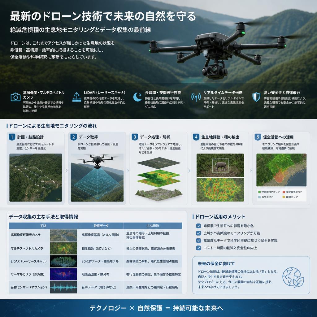 ドローンを活用した環境保護技術