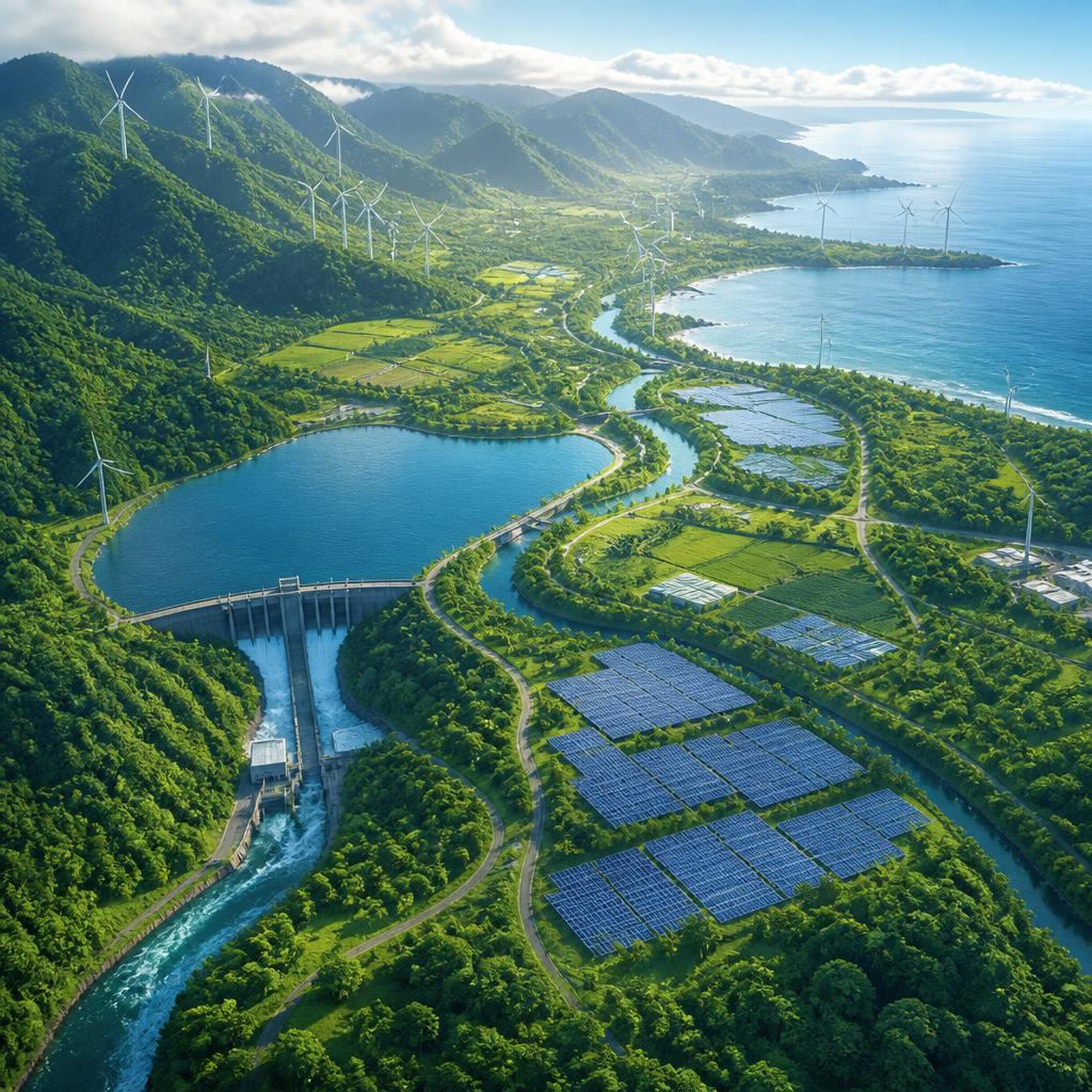 大自然の恵みを最大限に活用、空からの視点で