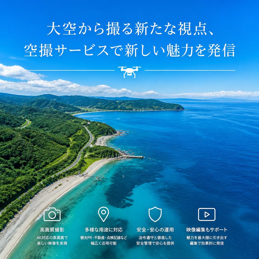 大空から撮る新たな視点、空撮サービスで新しい魅力を発信