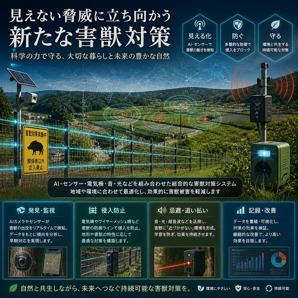 見えない脅威に立ち向かう新たな害獣対策