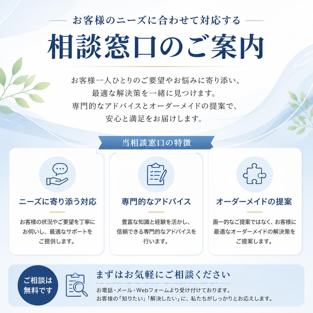 相談窓口のご案内