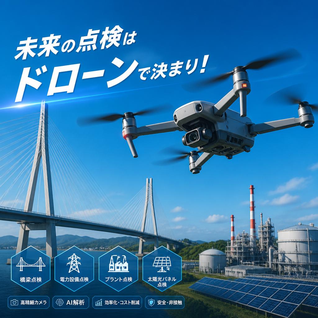 未来の点検はドローンで決まり！