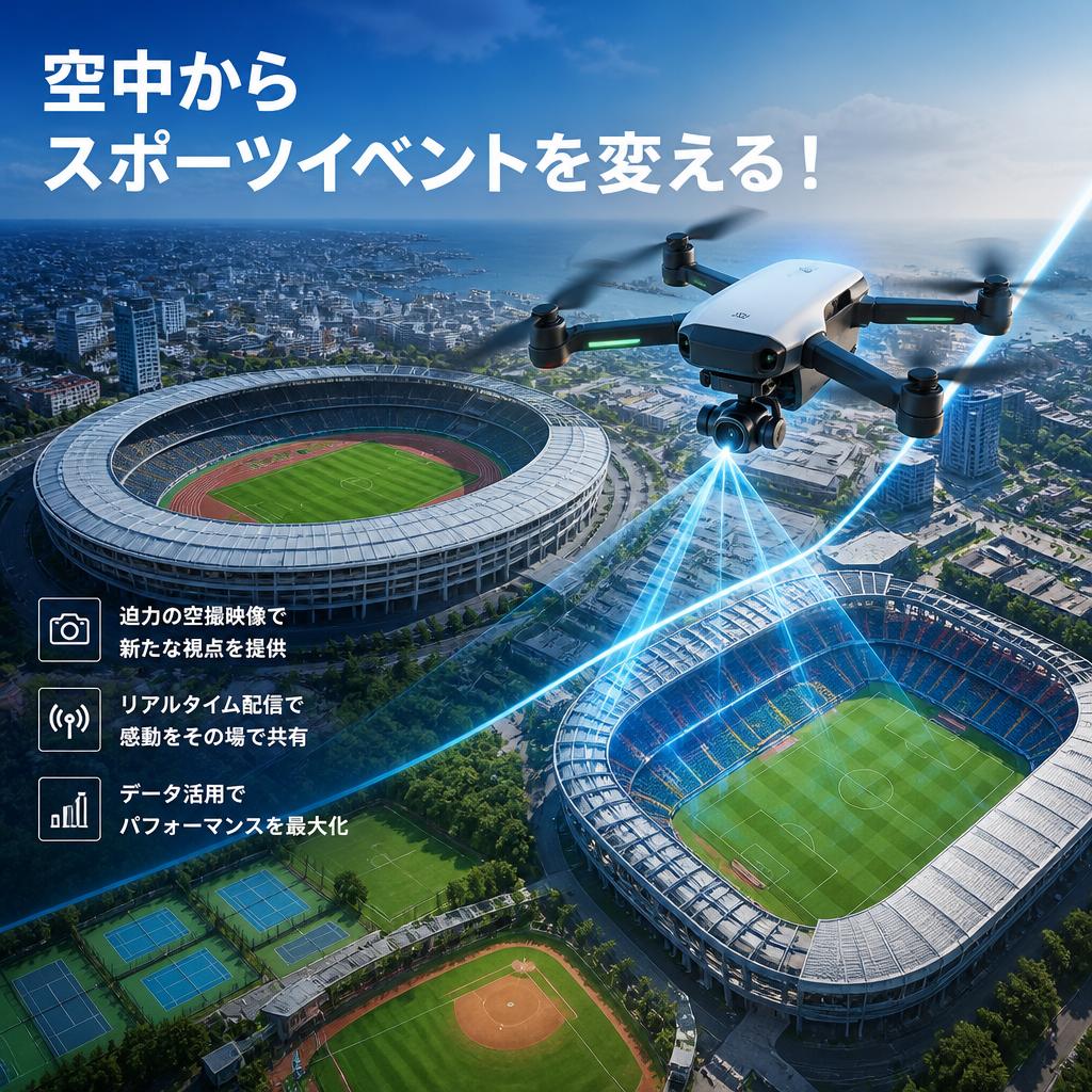 空中からスポーツイベントを変える！