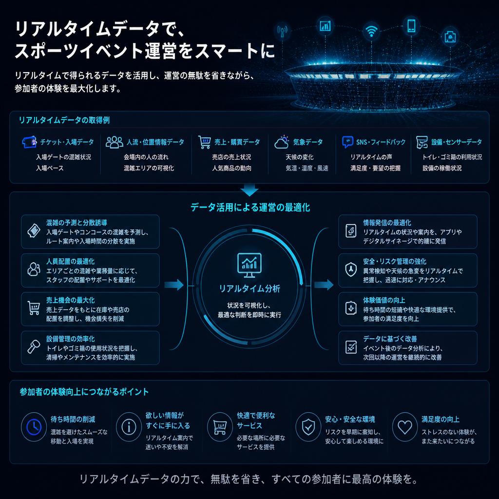 スポーツイベントの運営を効率化