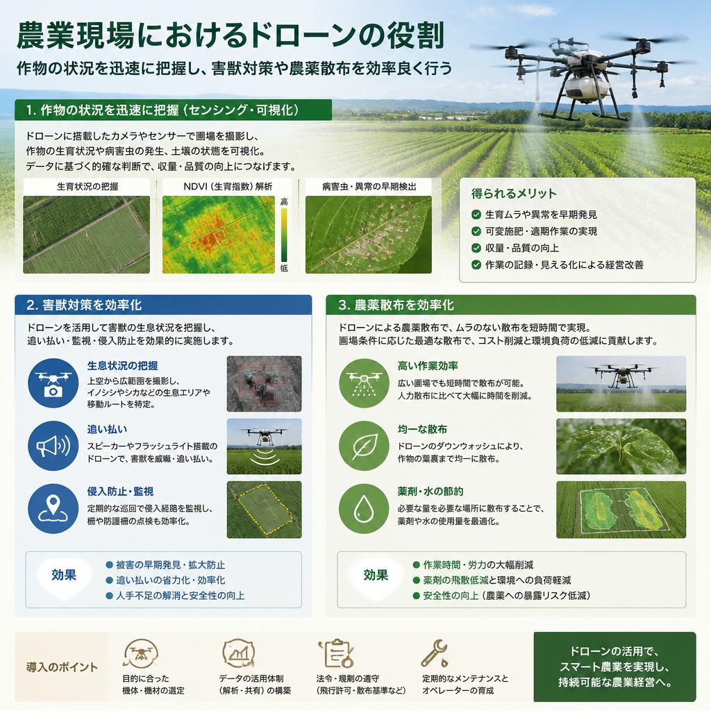 農業支援による生産性の向上