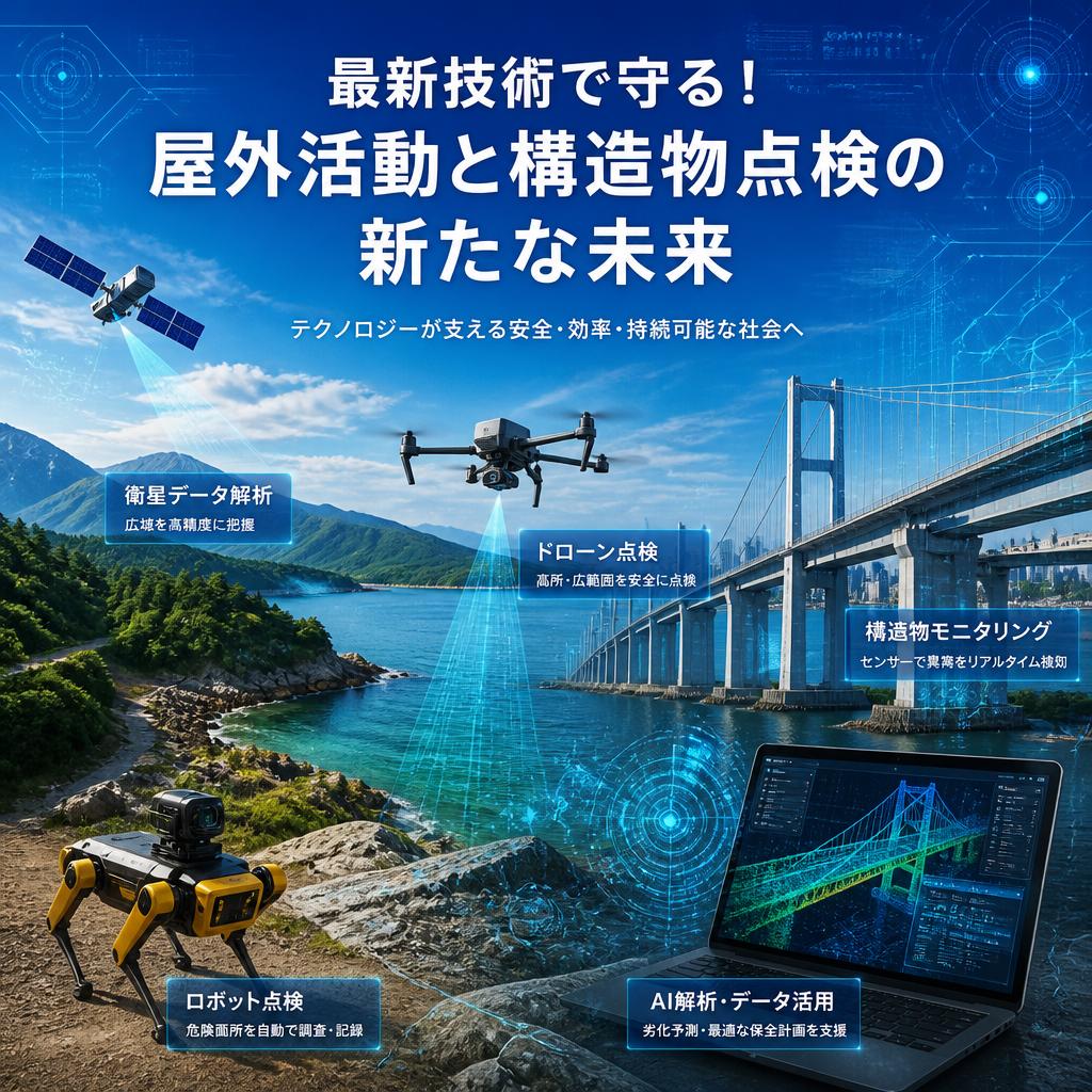 最新技術で守る！屋外活動と構造物点検の新たな未来