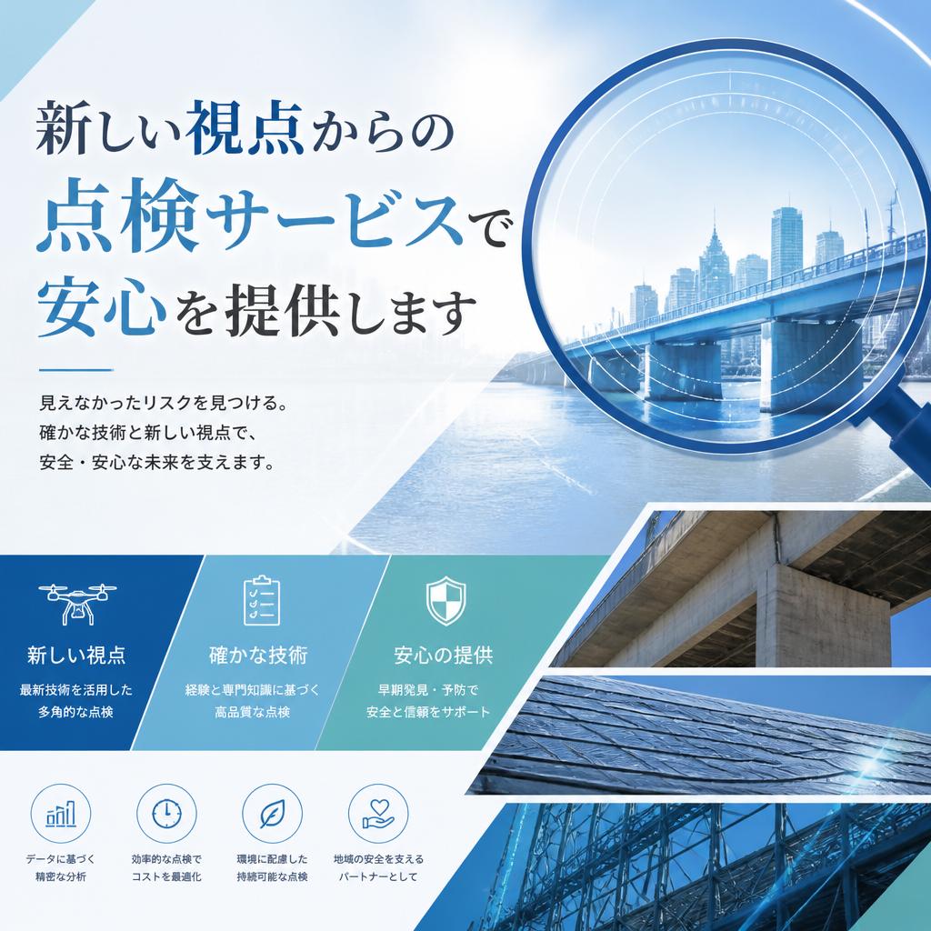 新しい視点からの点検サービスで安心を提供します