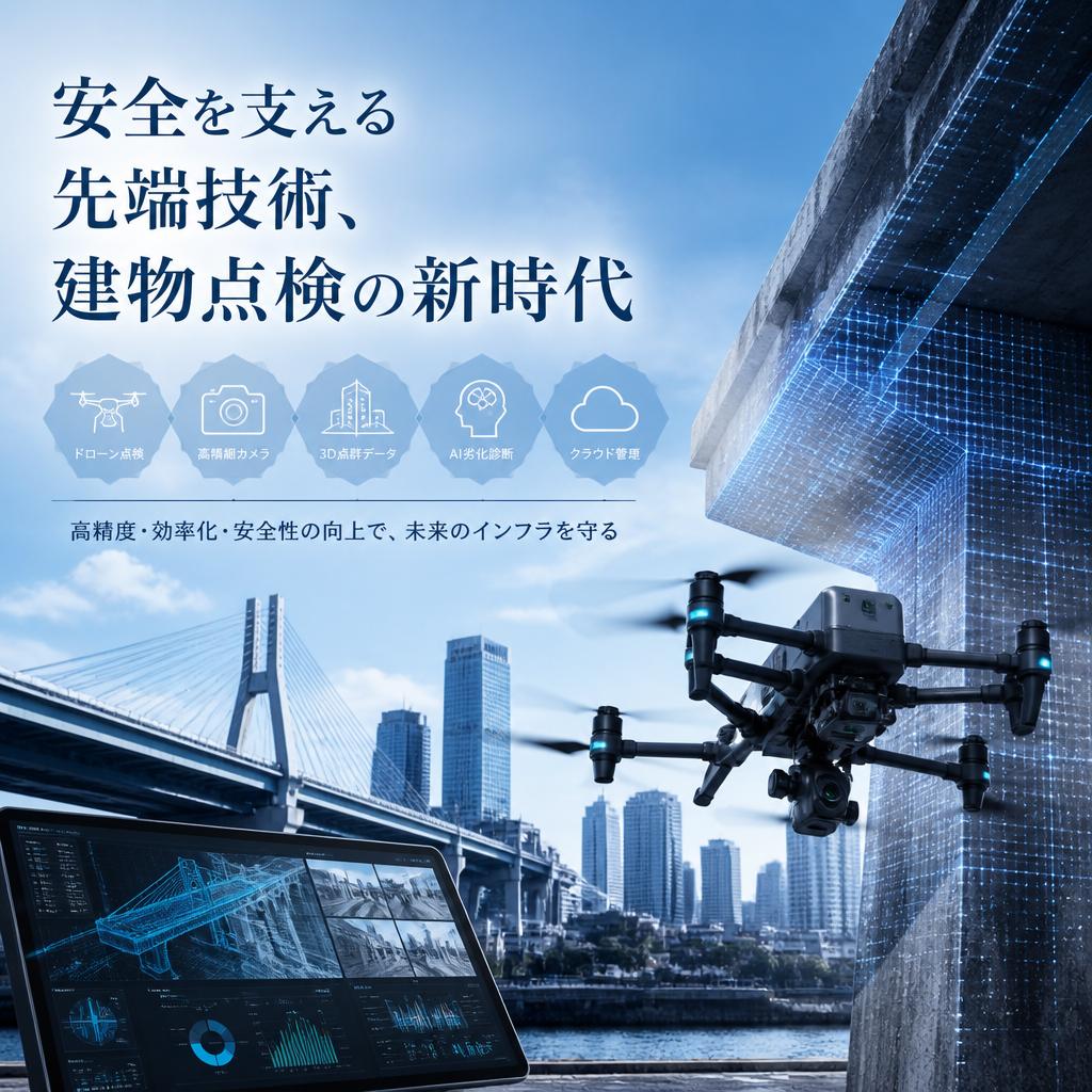 安全を支える先端技術、建物点検の新時代