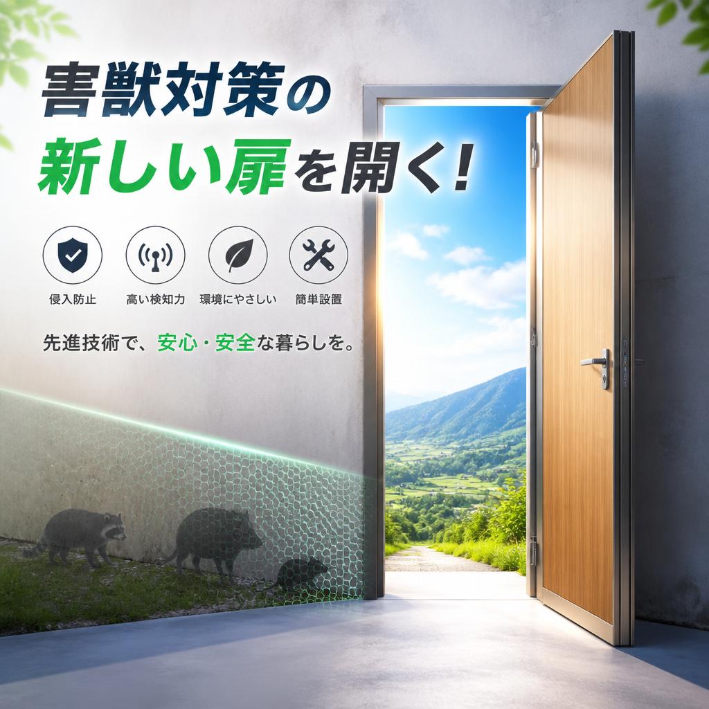 害獣対策の新しい扉を開く！