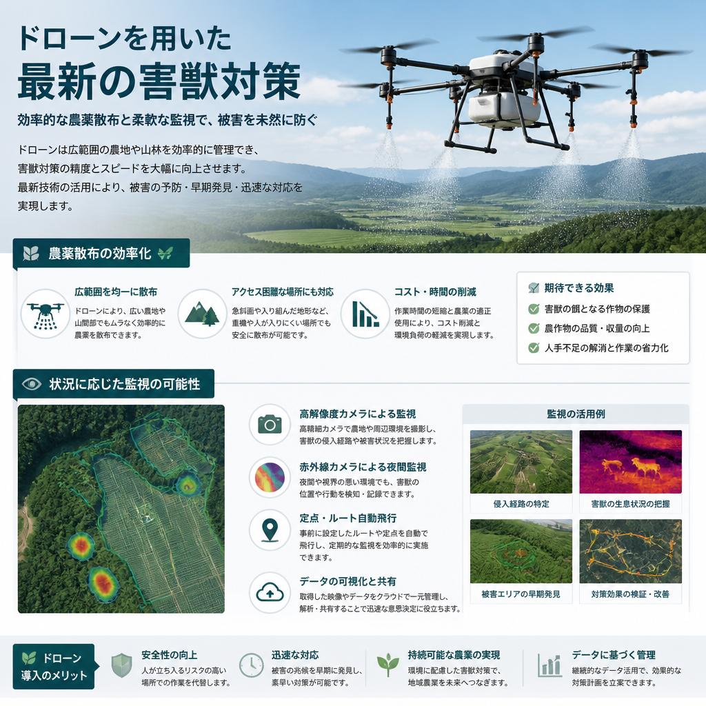 ドローンによる革新的な対策方法