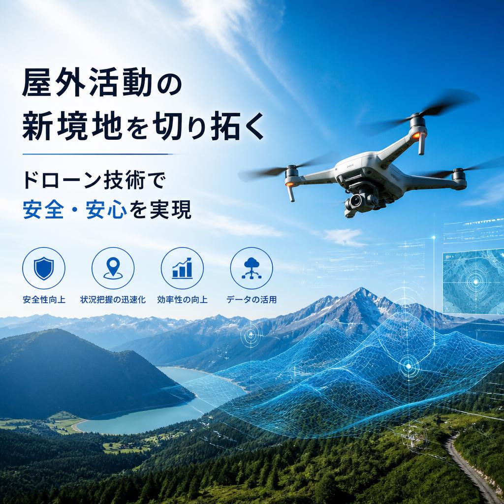 屋外活動の新境地を切り拓く、ドローン技術で安全・安心を実現
