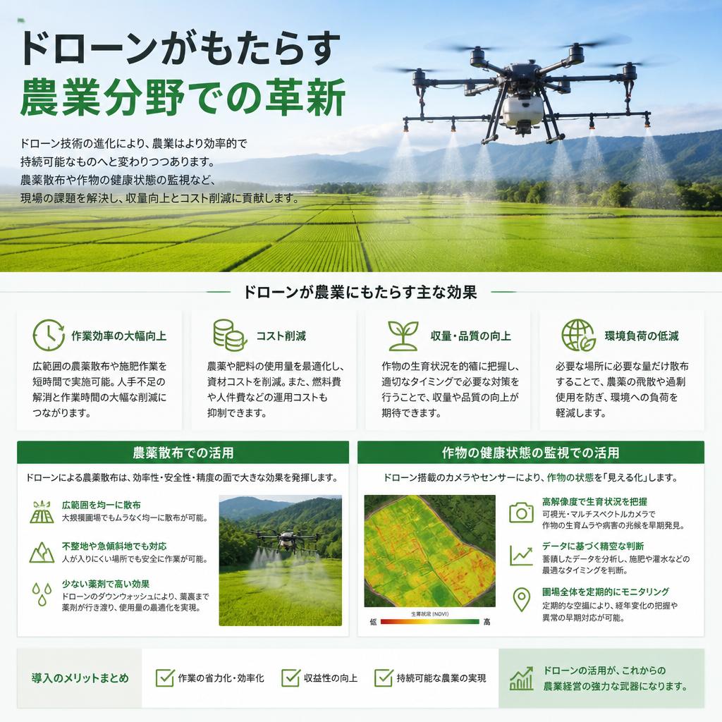 農業技術とドローンの力