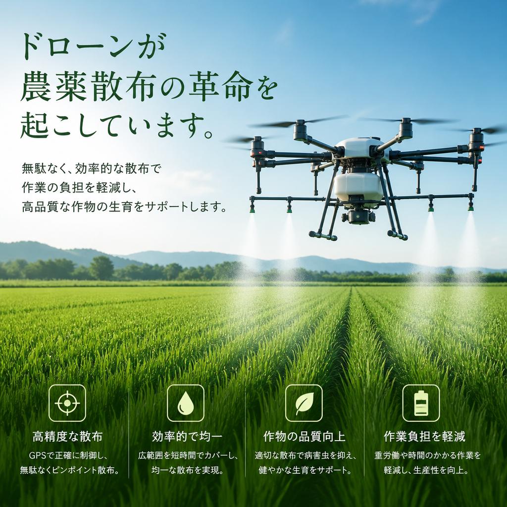 農薬散布の効率化