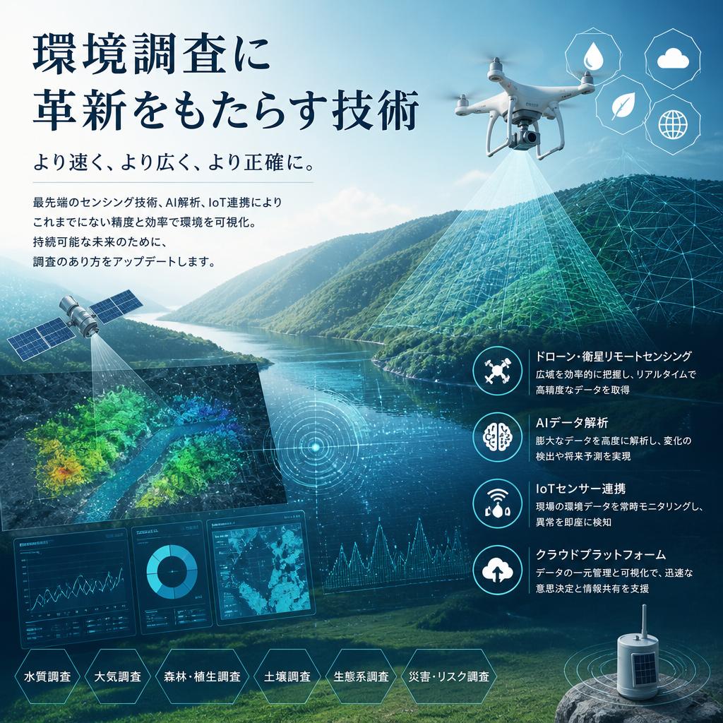 環境調査に革新をもたらす技術