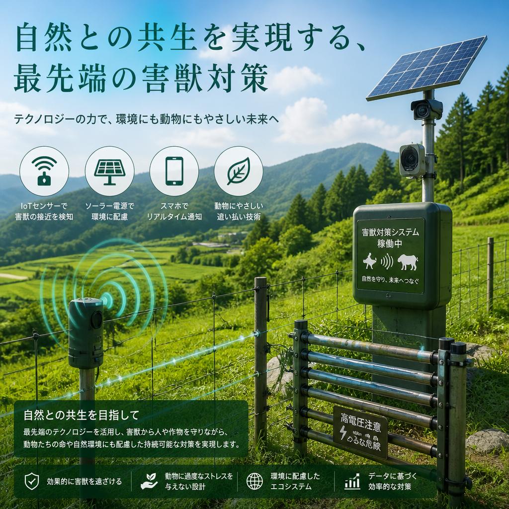 自然との共生を実現する、最先端の害獣対策