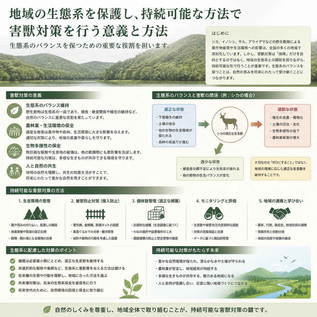 生態系を守るための取り組み