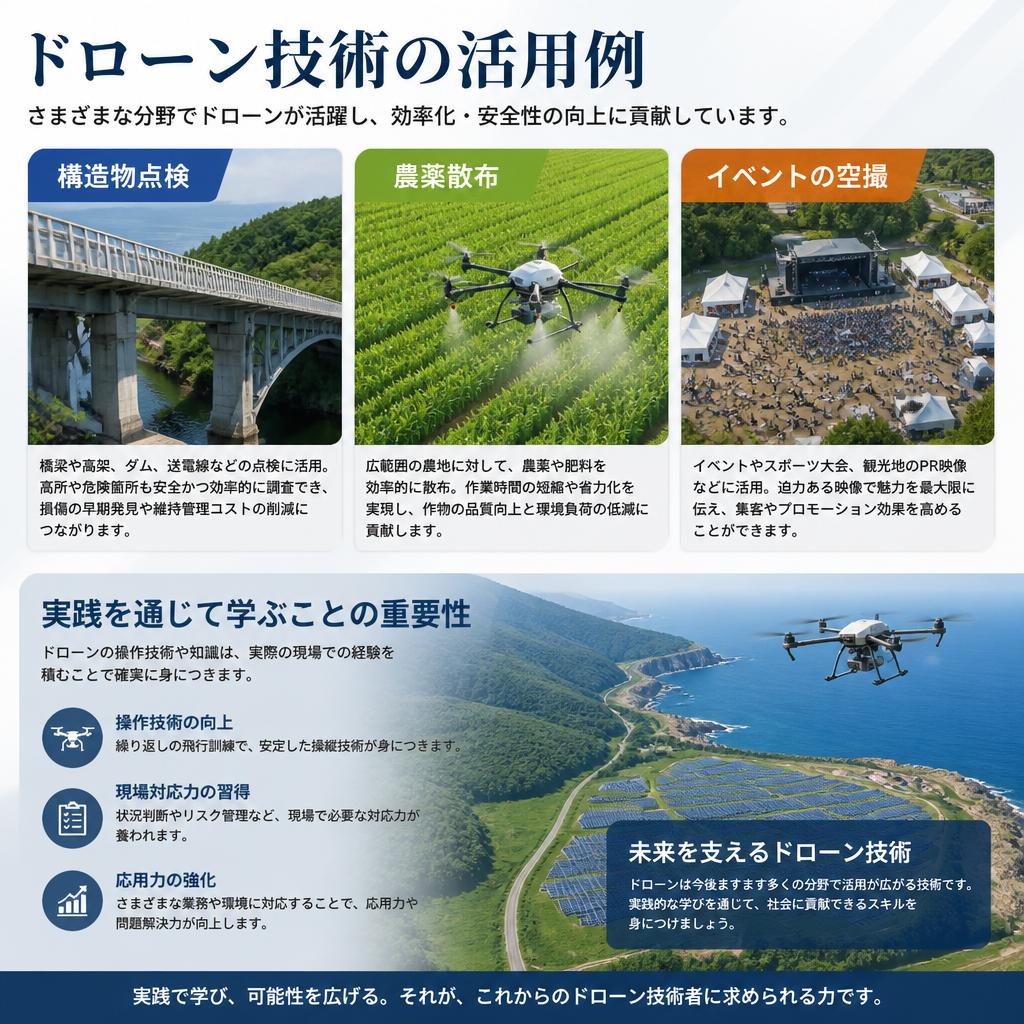 空撮技術を活用した多様な業務