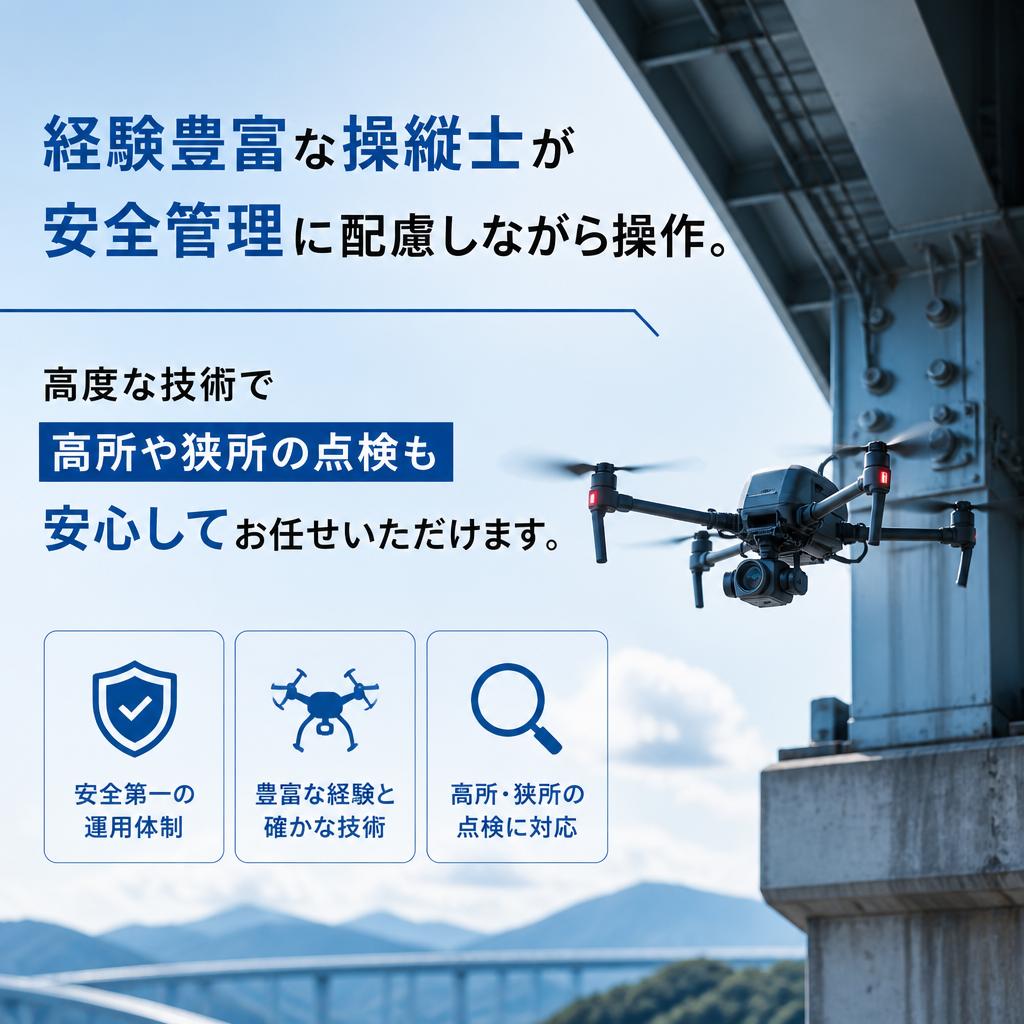 プロフェッショナルによる安全な空撮