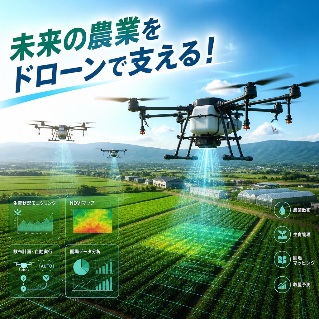 未来の農業をドローンで支える！