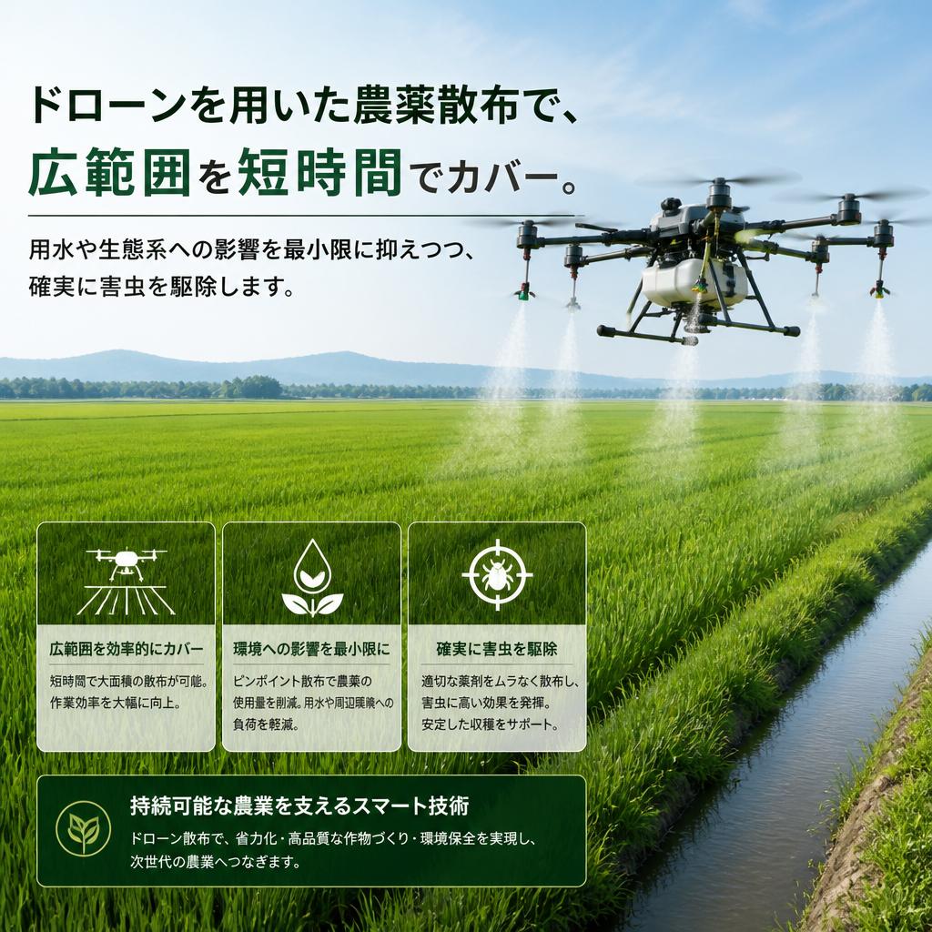 効果的な農薬散布—効率と安全を両立