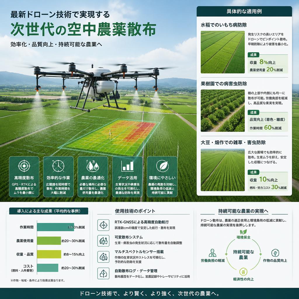 空中農薬散布：安全かつ効率的な技術